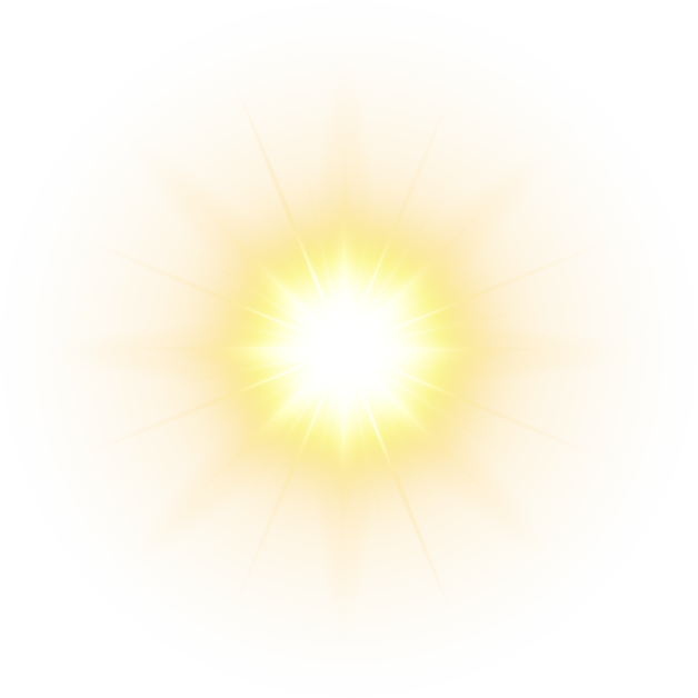 lens flare yellow light effect